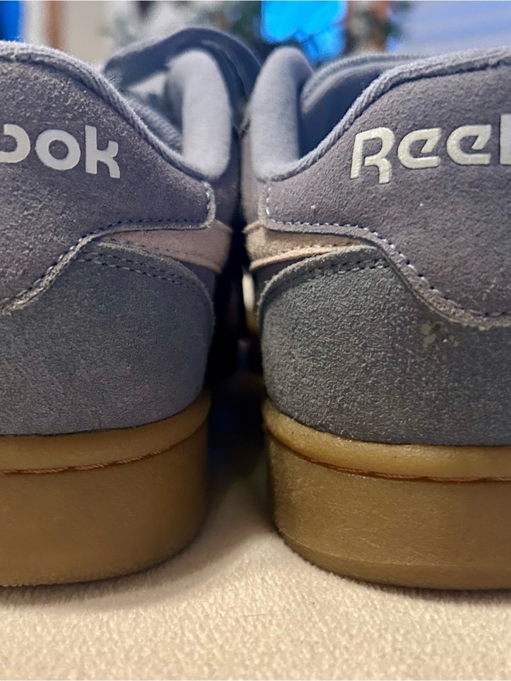 Women’s Reebok Forte Lounger Low-Top Suede Sneakers in Light Blue - Picture 4 of 6